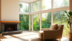 Casă modernă cu lumină naturală și grădină.