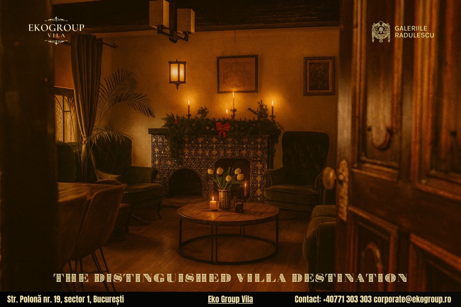 Destinații de Crăciun în București: Eleganța interbelică a Crăciunului anilor ’30 la Eko Group Vila